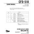 SONY CFD-510 Service Manual cover photo