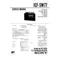 SONY ICFSW77 Service Manual cover photo