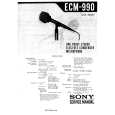 SONY ECM990 Service Manual cover photo