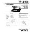 SONY PS-LX150H Service Manual cover photo