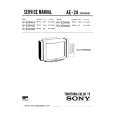 SONY KVE2941A Service Manual cover photo