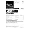 PIONEER FX500/L Service Manual cover photo