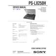 SONY PSLX250H Service Manual cover photo