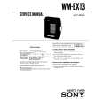 SONY WMEX13 Service Manual cover photo