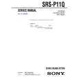 SONY SRSP11Q Service Manual cover photo