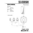 SONY SSD305DX Service Manual cover photo