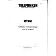 TELEFUNKEN VRV650 Service Manual cover photo