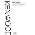 KENWOOD DP-6020 Owner's Manual cover photo