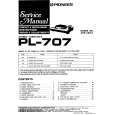 PIONEER PL707 Service Manual cover photo