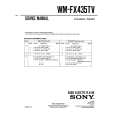 SONY WM-FX435TV Service Manual cover photo