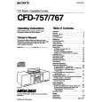 SONY CFD757 Owner's Manual cover photo