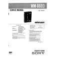 SONY WMB603 Service Manual cover photo