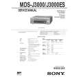 SONY MDS-J3000 Service Manual cover photo