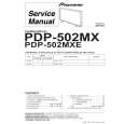 PIONEER PDP502MX/MXE Service Manual cover photo