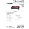 SONY XM-2200GTX Service Manual cover photo