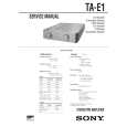 SONY TAE1 Service Manual cover photo