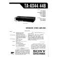 SONY TAAX44 Service Manual cover photo