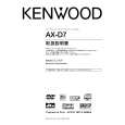 KENWOOD M-AXD7 Owner's Manual cover photo