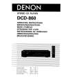 DENON DCD-860 Owner's Manual cover photo