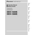 PIONEER DEH-1000E/XN/EW5 Owner's Manual cover photo