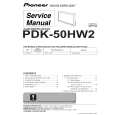 PIONEER PDK-50HW2 Service Manual cover photo