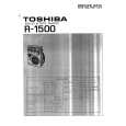 TOSHIBA R1500 Service Manual cover photo