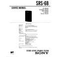 SONY SRS68 Service Manual cover photo