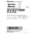 PIONEER XV-EV1000/DFXJ Service Manual cover photo