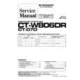 PIONEER CT-W806DR Service Manual cover photo