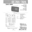 SONY ICF7601 Service Manual cover photo
