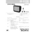 SONY KVX2131A Service Manual cover photo