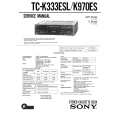 SONY TC-K970ES Service Manual cover photo