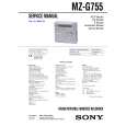 SONY MZG755 Service Manual cover photo