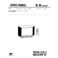 SONY KVC2591A Service Manual cover photo