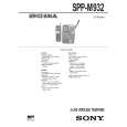 SONY SPPM932 Service Manual cover photo