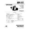SONY MPKVX1 Service Manual cover photo