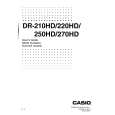 CASIO DR250HD Owner's Manual cover photo