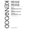 KENWOOD M40 MIDI Owner's Manual cover photo