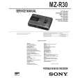 SONY MZR30 Service Manual cover photo