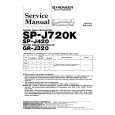 PIONEER SPJ420 Service Manual cover photo