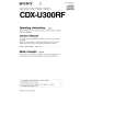 SONY CDX-U300 Owner's Manual cover photo