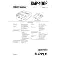 SONY DMP1000P Service Manual cover photo