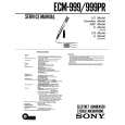 SONY ECM999 Service Manual cover photo