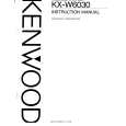 KENWOOD KXW6030 Owner's Manual cover photo