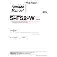 PIONEER S-F52-W/SXTW/EW5 Service Manual cover photo