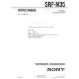 SONY SRFM35 Service Manual cover photo