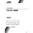 JVC TD-W118BK Owner's Manual cover photo