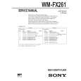 SONY WMFX261 Service Manual cover photo