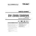 TEAC DV-2800 Service Manual cover photo