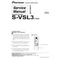 PIONEER S-VSL3/XTW/E Service Manual cover photo